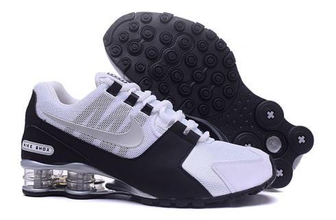 Nike Air Shox Avenue 802 Blanc Noir Argent Chaussures Pour Hommes