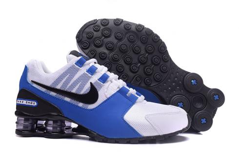 Nike Air Shox Avenue 802 รองเท้าผู้ชายสีขาวสีน้ำเงินดำ