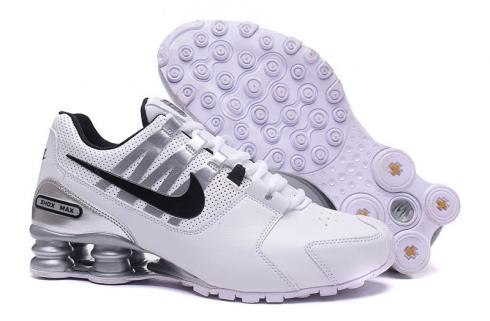 Nike Air Shox Avenue 803 белые черные серебряные мужские Туфли