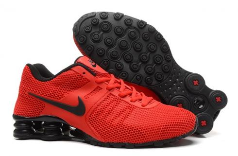 Nike Shox Current 807 Net Hommes Chaussures Université Rouge Noir