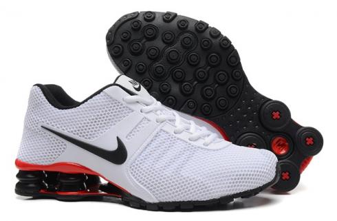Nike Shox Current 807 Net Chaussures Homme Blanc Noir Rouge