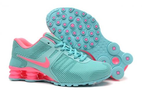 나이키 Shox 커런트 807 Net 여성 신발 민트 그린 브라이트 핑크