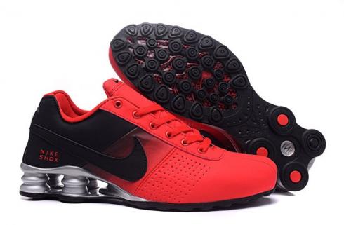 Nike Shox Deliver Herrenschuhe in Fade-Rot, Schwarz, Silber, Freizeitschuhe, Sneakers 317547