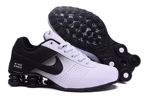 Nike Shox Deliver Herre Sko Fade Hvid Sort Casual Trainers Sneakers 317547