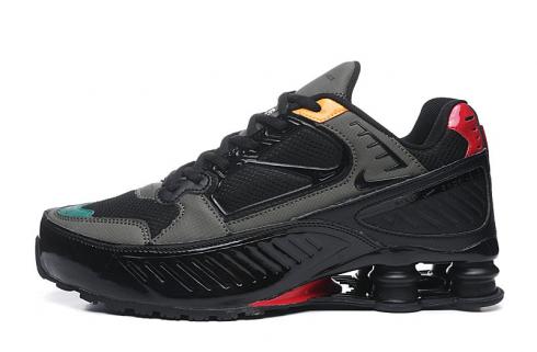 Nike Air Shox Enigma 黑綠橙運動鞋跑步鞋 BQ9001-005