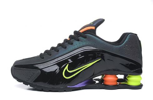 Nike Air Shox R4 Neymar Jr. Black Laser Green Trainers Running Shoes BV1387-300