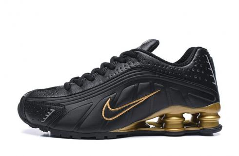 Nike Shox R4 301 Black Gold Мужские кроссовки в стиле ретро BV1111-005