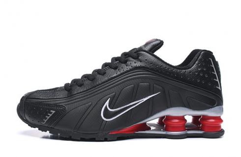 Nike Shox R4 301 Negro Blanco Rojo Hombres Retro Zapatos para correr BV1111-016
