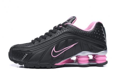 Nike Shox R4 301 GS 블랙 핑크 운동화 312828-001 .
