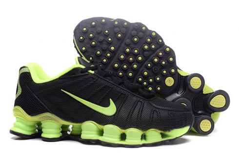 Nike Air Shox TLX 0018 TPU สีดำสีเขียวรองเท้าผู้ชาย