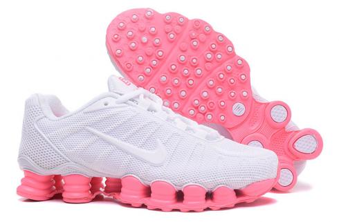 Nike Air Shox TLX 0018 TPU สีขาว สีชมพู รองเท้าผู้หญิง