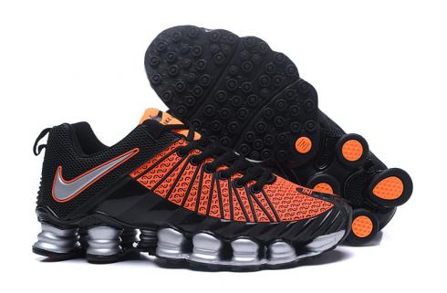 Nike Shox TLX Hombres Zapatos de estilo casual TPU Negro Naranja