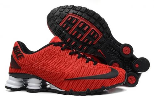 Nike Shox Turbo 21 KPU รองเท้าผู้ชายรองเท้าผ้าใบ University Red Black