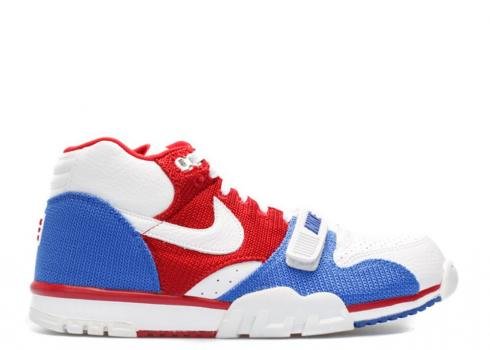Nike Air Trainer 1 Mid Puerto Rico Hvid Royal Gym Red Game 607081-102