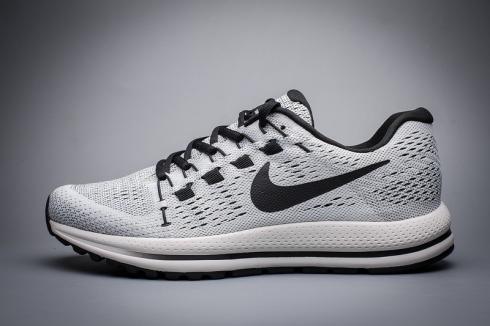 Nike Air Zoom Vomero 12 รองเท้าวิ่งสีเทาดำแบบผูกเชือก 863762-003