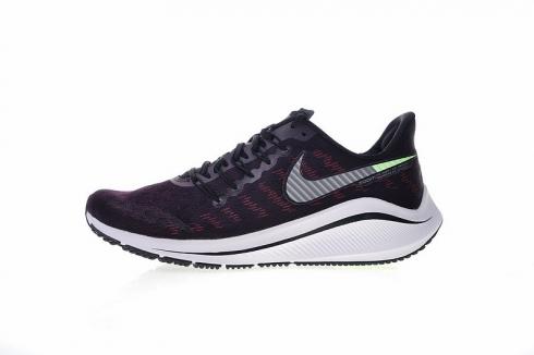 Nike Air Zoom Vomero 14 Marathon Bantalan Sepatu Olahraga Lari Hitam Abu-abu Merah Volt AH7857-602