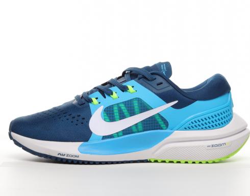 des chaussures de course Nike Air Zoom Vomero 15 Marathon bleu marine blanc CU1855-400