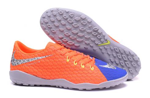 Nike Hypervenom Phelon III TF รองเท้าฟุตบอลสีดำสีส้ม