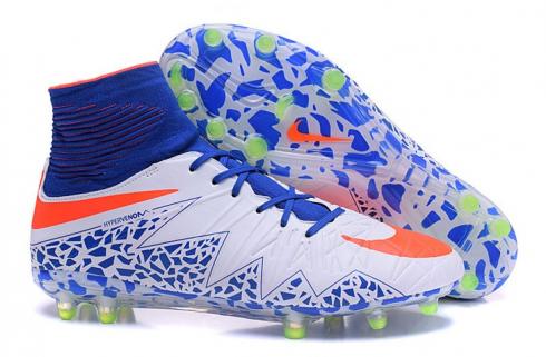 Nike Hypervenom Phantom II FG ACC Rio Olympic Spark Brilliance Elite Pack Fotbalové boty Bílá Modrá Oranžová