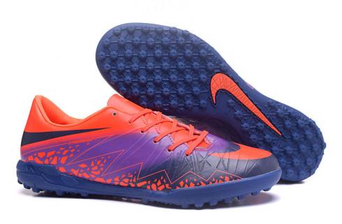 НАБОР ПРОЖАКОВ Nike Hypervenom Phantom II TF Оранжевый Фиолетовый Темно-синий Футбольные бутсы