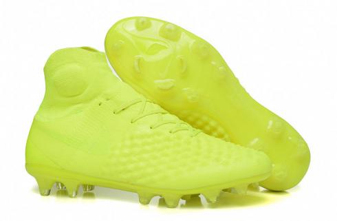 NIKE MAGISTAX PROXIMO II FG sepatu sepak bola kuning neon bantuan tinggi