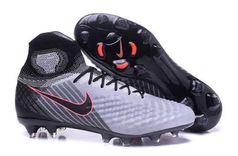 Nike MAGISTAX PROXIMO II FG ACC waterproof High help grey black men football shoes