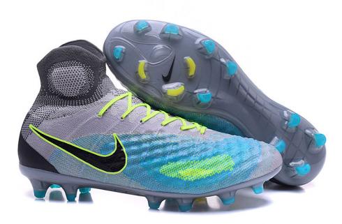 Nike Magista Obra II FG Fotbalové boty ACC Grey Jade Blue Black