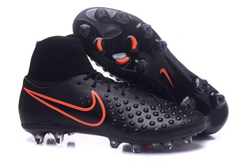 Nike Magista Obra II FG Soccers Chaussures De Football Noir Total Crimson