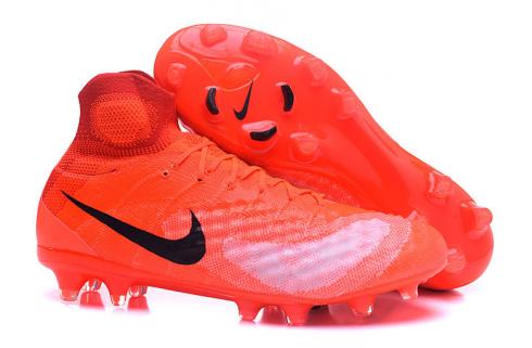Nike Magista Obra II FG Fußballschuhe, Volt, Schwarz, Rot, Orange