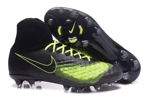 Nike Magista Obra II FG Scarpe da calcio ACC Impermeabili Nere Gialle