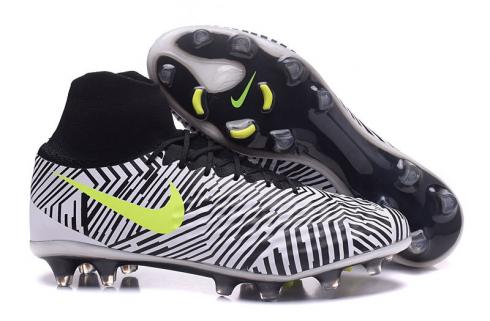 รองเท้าฟุตบอล Nike Magista Obra II FG Soccers ACC Waterproof Zebra Stripes