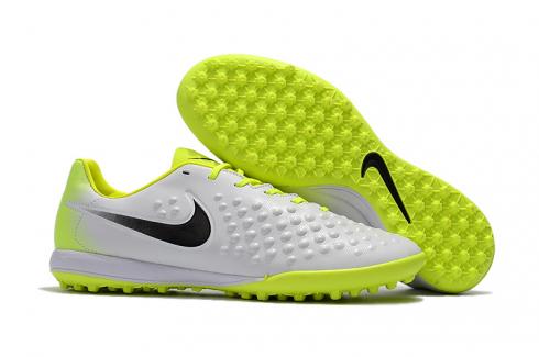 Nike Magista Orden II TF LOW help Blanc fluorescent vert hommes chaussures de football