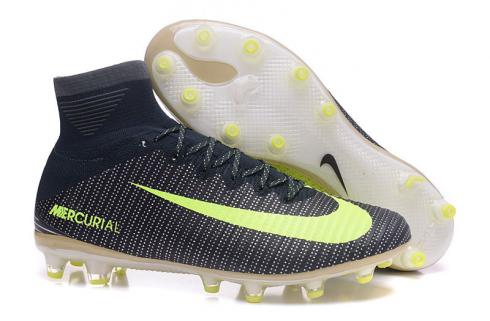 футбольные бутсы Nike Mercurial Superfly V CR7 AG черный желтый