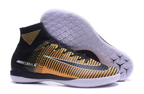 Nike Mercurial Superfly High ACC Водонепроницаемая V IC Gold Black 641859