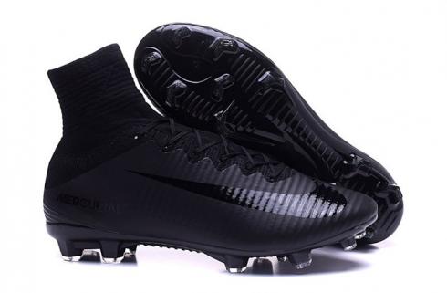 Nike Mercurial Superfly V FG ACC รองเท้าฟุตบอลผู้ชาย Soccers All Black