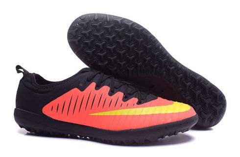 Nike Mercurial Finale II TF Soccers Chaussures Orange Jaune Noir