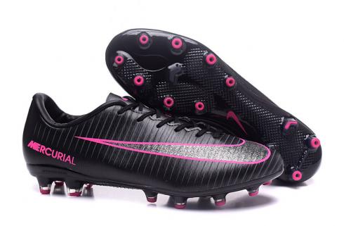 Nike Mercurial Superfly AG Low Chaussures De Football Soccers Noir Pêche
