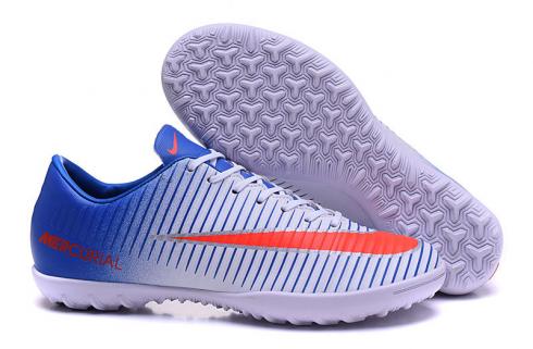футбольные кроссовки Nike Mercurial Superfly V FG Белый Синий Оранжевый
