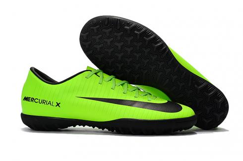 Nike Mercurial Superfly V FG bajo Assassin 11 zapatos de fútbol negro verde plano espina rota