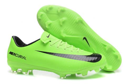 Nike Mercurial Vapor XI FG รองเท้าฟุตบอลสีเขียวดำ