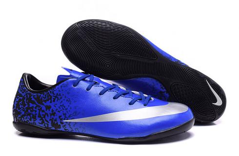 Nike Mercurial Victory V CR7 IC Indoor Soccers Chaussures Ronaldo Royal Blue 684878-404