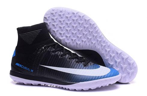 Nike Mercurial X Proximo II TF ACC MD Football Shoes Soccers Black Blue