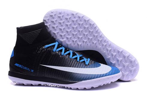 Nike Mercurial X Proximo II TF ACC MD 축구화 축구화 블랙 블루 레이스, 신발, 운동화를