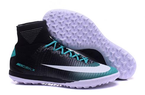 Fotbalové boty Nike Mercurial X Proximo II TF ACC MD Fotbalové boty Black Blueish Green Lace