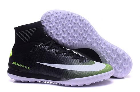 Sepatu Sepak Bola Nike Mercurial X Proximo II TF ACC MD Soccers Hitam Hijau Muda