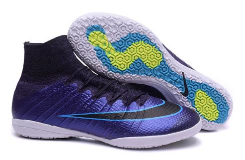 Nike Mercurial x Proximo IC Botas de futebol de salão Sapatos Azul Preto Volt 718775-400