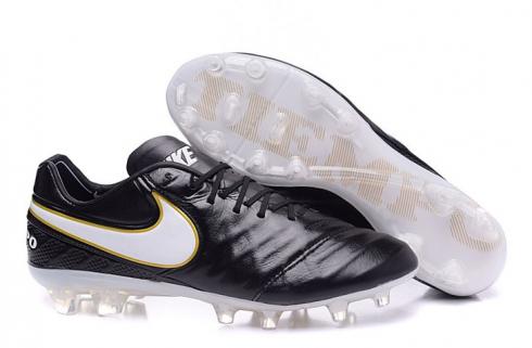 Nike Tiempo Legend VI FG Soccers Boots Radiant Reveal Negro Blanco Oro