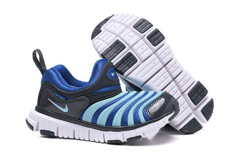 Nike Dynamo Free Indigo Force Infant Batole Slip On Shoes Navy Blue 343738-428