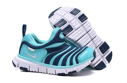 Nike Dynamo Free PS Zapatos para correr sin cordones para niños pequeños Aurora Verde Azul Fuerza 343738-310