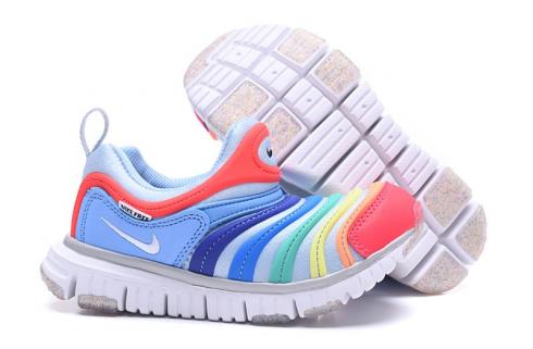 Buty do biegania Nike Dynamo Free PS dla niemowląt i małych dzieci wsuwane w kolorze tęczy 343938-425